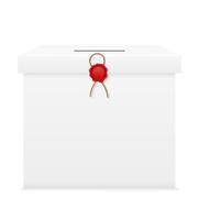 Ballot box for election voting vector