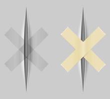 Realistic paper cuts set vector