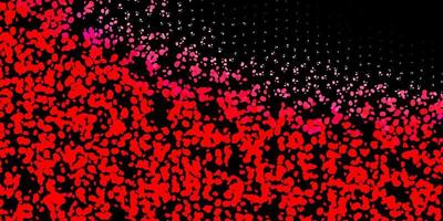 Dark red pattern with abstract shapes. vector