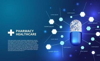 3d farmacia píldoras cápsula medicina salud