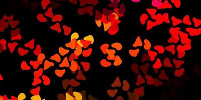 Dark red pattern with abstract shapes. vector