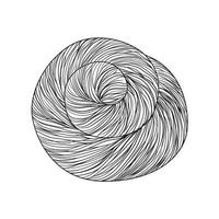 Ball of yarn. vector