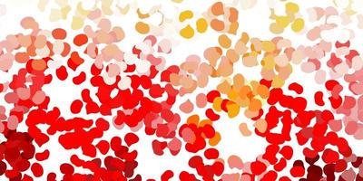 Light red, yellow pattern with abstract shapes. vector