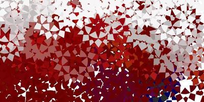 Red layout with lines, triangles. vector