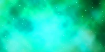 Light Green background with small and big stars. vector