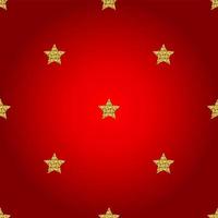 Golden star pattern. vector