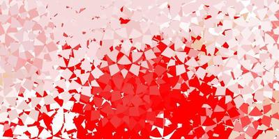 Red layout with lines, triangles. vector