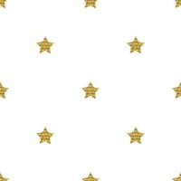 Golden star pattern. vector