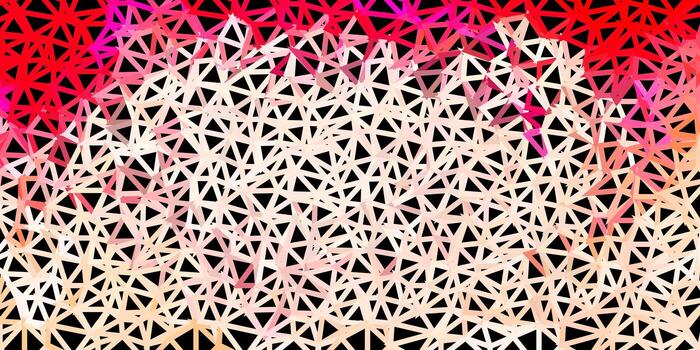 diseño de triángulo de poli rojo claro. vector