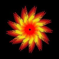 Abstract circular spiral spirograph vector