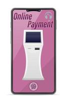 Smartphone concept online banking vector