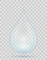 gota de agua o lluvia vector