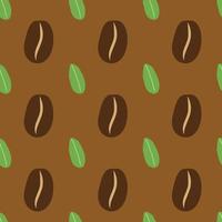 Coffee Bean Seamless Pattern vector