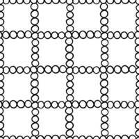 Hand drawn, black outlined circles pattern vector