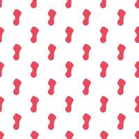 Hand drawn abstract red shapes on white pattern vector