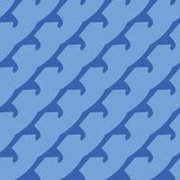 Hand drawn blue abstract shape pattern vector