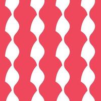 Hand drawn red and white abstract pattern vector