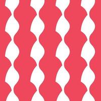 Hand drawn red and white abstract pattern vector