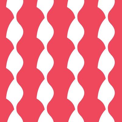 Hand drawn red and white abstract pattern