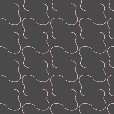 Hand drawn pink colored lines on dark grey pattern