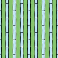 Hand drawn blue, black outline shape pattern vector