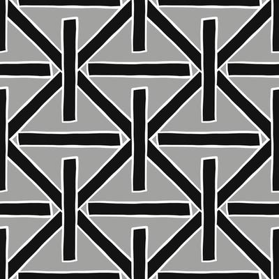 Hand drawn black, grey and white crossed lines pattern