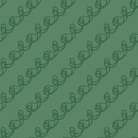 Hand drawn green scribble pattern vector