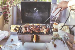 Grilled meat barbecue photo
