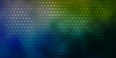 Light Blue, Yellow backdrop with dots. vector