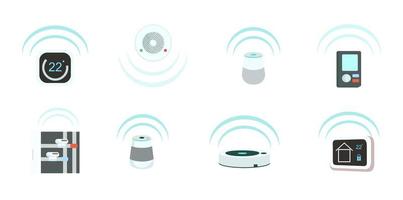 Smart devices objects set vector