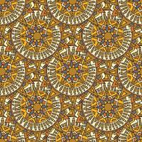 Mandala flower seamless pattern design. vector