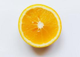 Slice of orange fruit photo