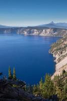 View of Crater Lake during the day photo