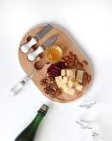 Top view of a charcuterie board photo