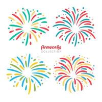 Fireworks for celebrating the new year vector