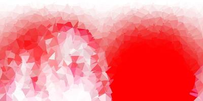 diseño de mosaico de triángulo rojo claro. vector