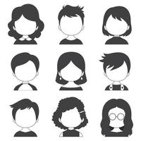 Collection With Great Variety of Avatars vector