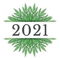 New year 2021 design vector
