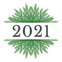 New year 2021 design vector