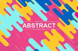 Unique design with dynamic shapes in memphis style. vector