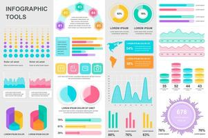 Bundle infographic UI, UX, KIT elements. vector