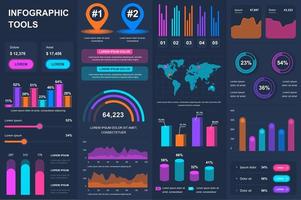 paquete infografía ui, ux, elementos del kit. vector