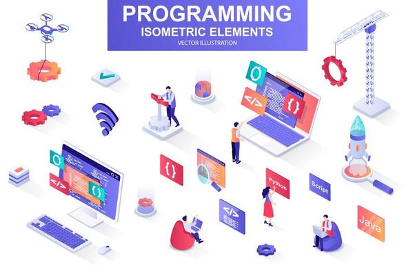 Programming bundle of isometric elements.