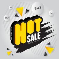 Hot sale discount template vector