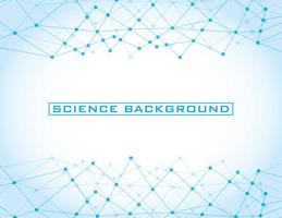 White science background with lines and structures vector