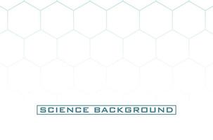 White science background with lines and structures vector