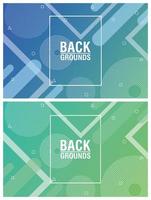 Colorful vibrant abstract background set vector