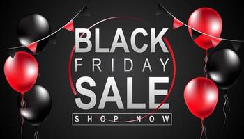 Black Friday sale poster vector