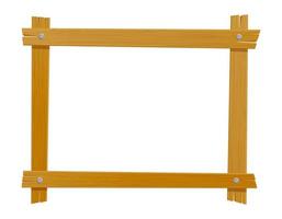 Wooden frame for pictures vector