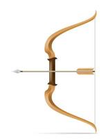 Bow with arrow vector